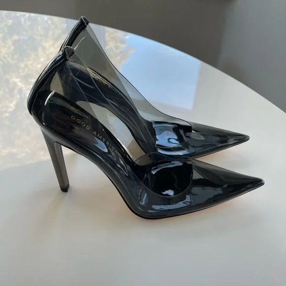 Good American Cinder-f*cking-rella Pump Light Smoke - 6 - Picture 8 of 10